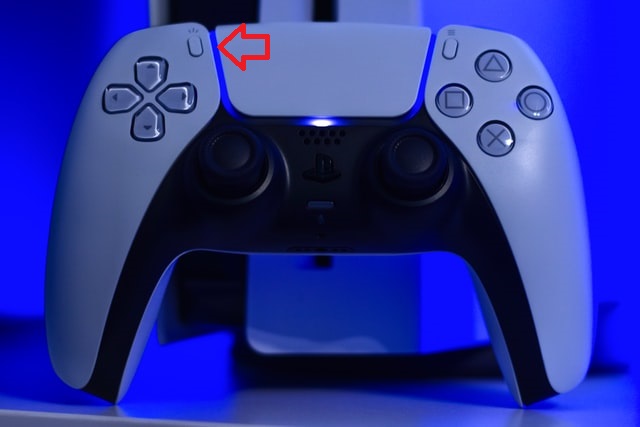 Create-knappen på en PS5-kontroller